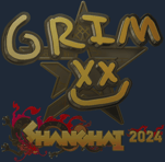 Sticker | Grim (Gold) | Shanghai 2024