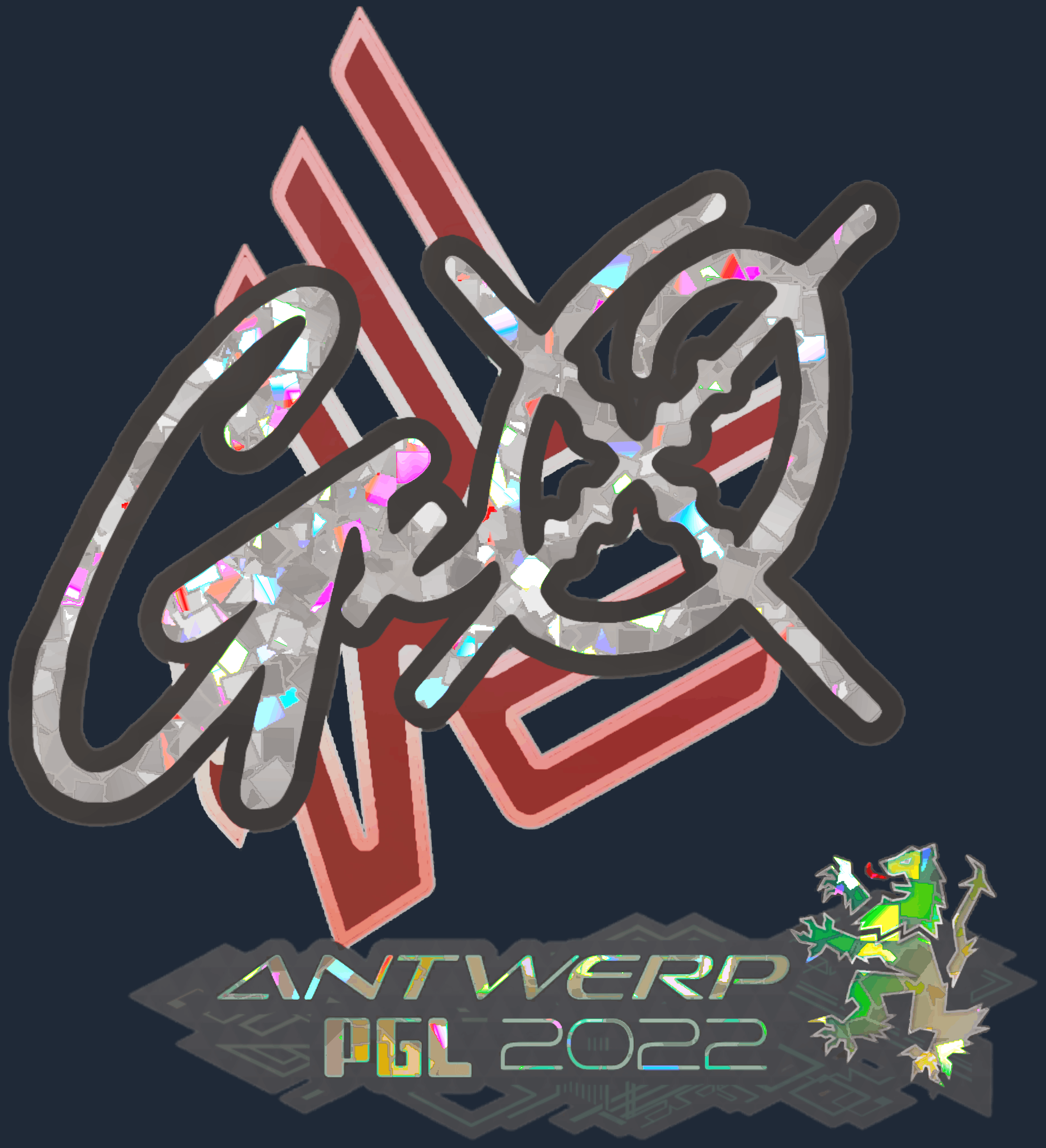 Sticker | gxx- (Glitter) | Antwerp 2022