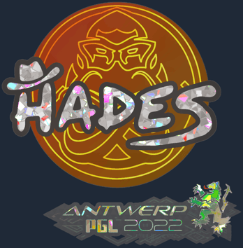 Sticker | hades (purpurina) | Amberes 2022