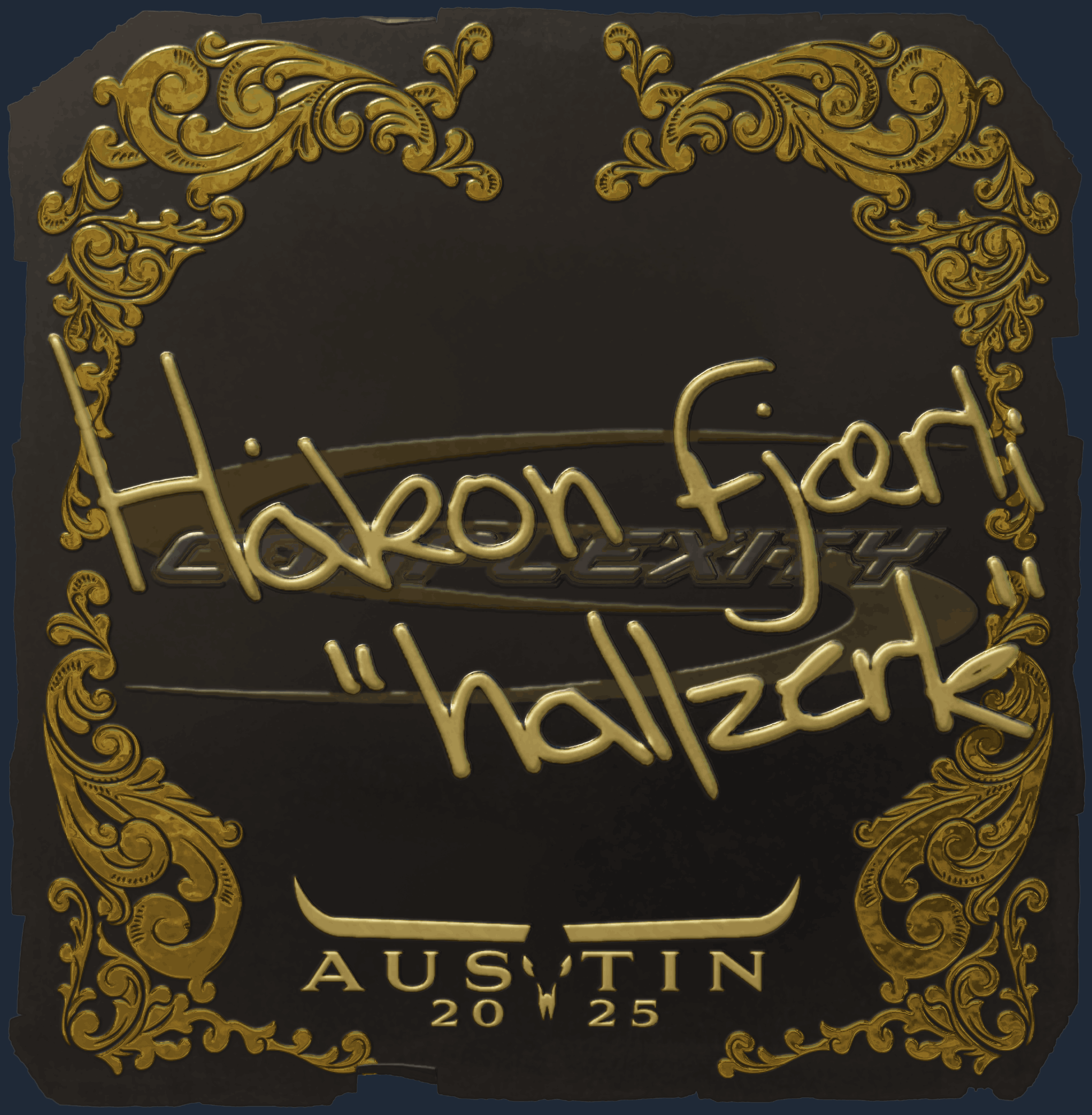 Sticker | hallzerk (Gold) | Austin 2025