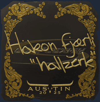 Sticker | hallzerk (dorada) | Austin 2025