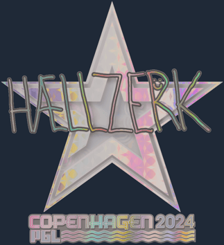 Sticker | hallzerk (holográfica) | Copenhague 2024