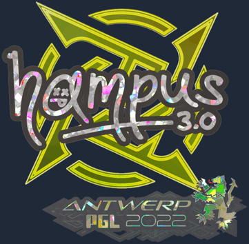 Sticker | hampus (purpurina) | Amberes 2022