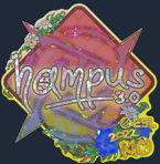 Sticker | hampus (Glitter) | Rio 2022