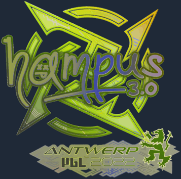 Sticker | hampus (holográfica) | Amberes 2022