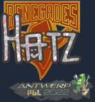 Sticker | hatz (Glitter) | Antwerp 2022