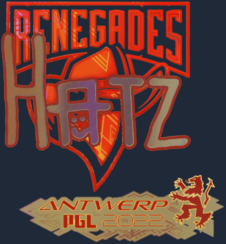 Sticker | hatz (holográfica) | Amberes 2022