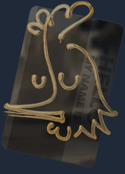 Sticker | Hello AK-47 (Gold)