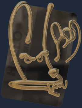 Sticker | Hola, M4A4 (dorada)