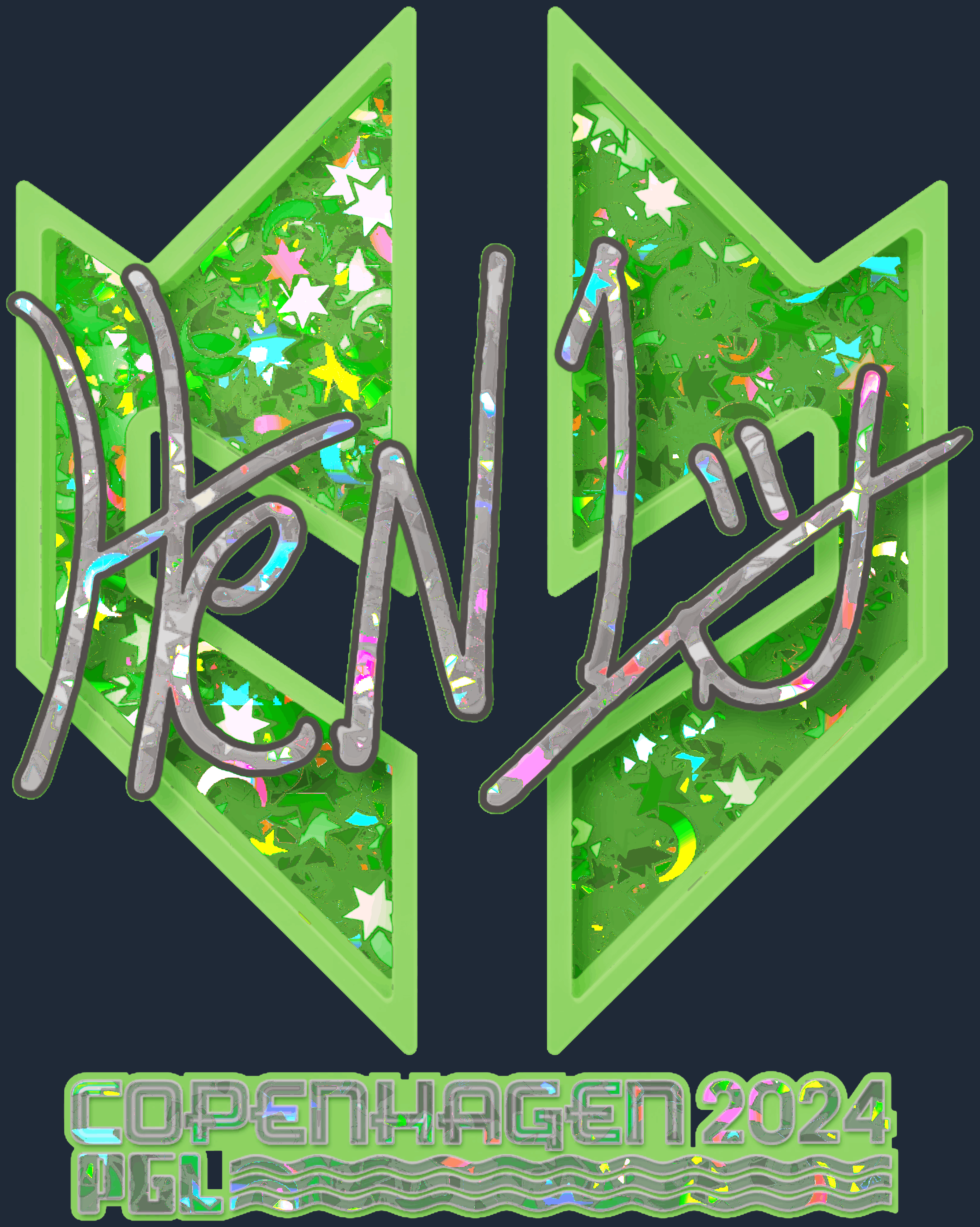 Sticker | HEN1 (Glitter) | Copenhagen 2024