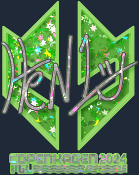 Sticker | HEN1 (purpurina) | Copenhague 2024