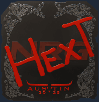 Sticker | HexT (reflectante) | Austin 2025