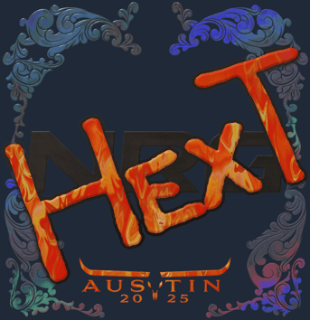 Sticker | HexT (holográfica) | Austin 2025
