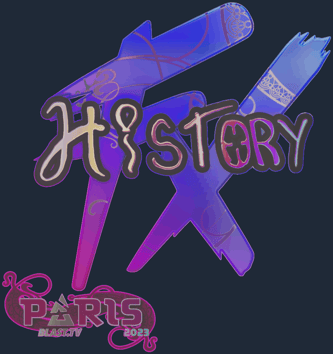Sticker | History (holográfica) | París 2023