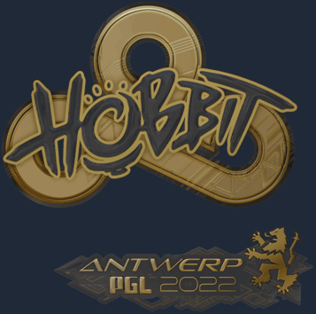 Sticker | Hobbit (dorada) | Amberes 2022