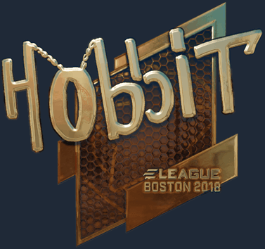 Sticker | Hobbit (dorada) | Boston 2018