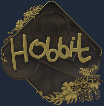 Sticker | Hobbit (dorada) | Río 2022