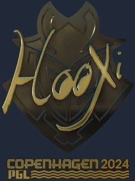 Sticker | HooXi (dorada) | Copenhague 2024