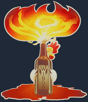 Sticker | Alitas a la brasa