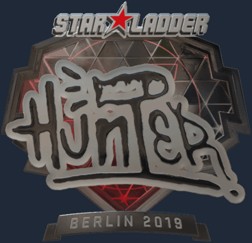 Sticker | huNter- (reflectante) | Berlín 2019
