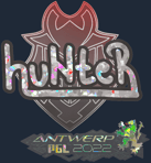 Sticker | huNter (Glitter) | Antwerp 2022