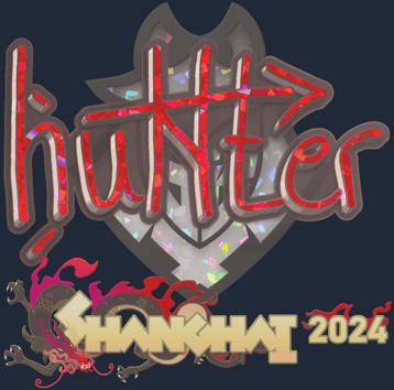 Sticker | huNter- (purpurina) | Shanghái 2024