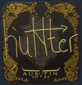 Sticker | huNter- (dorada) | Austin 2025