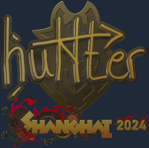 Sticker | huNter- (Gold) | Shanghai 2024