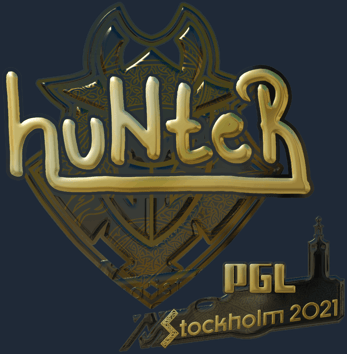 Sticker | huNter- (dorada) | Estocolmo 2021