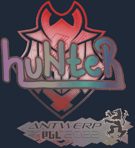 Sticker | huNter (Holo) | Antwerp 2022