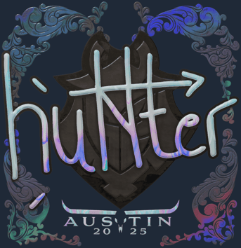 Sticker | huNter- (holográfica) | Austin 2025