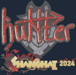 Sticker | huNter- (Holo) | Shanghai 2024