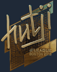 Sticker | hutji (Gold) | Boston 2018