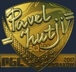 Sticker | hutji (Gold) | Krakow 2017