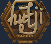 Sticker | hutji (Gold) | London 2018