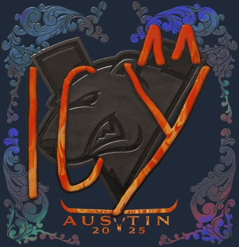 Sticker | ICY (holográfica) | Austin 2025