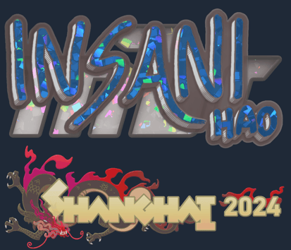 Sticker | insani (purpurina) | Shanghái 2024