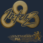 Sticker | interz (Gold) | Antwerp 2022