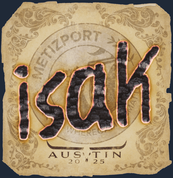 Sticker | isak | Austin 2025