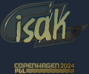 Sticker | isak (Gold) | Copenhagen 2024