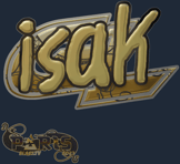 Sticker | isak (Gold) | Paris 2023