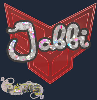 Sticker | jabbi (purpurina) | París 2023