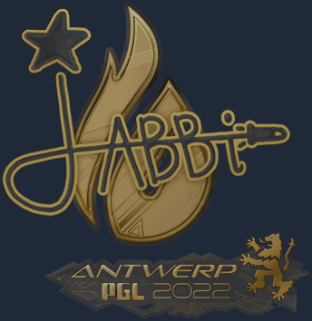 Sticker | jabbi (Gold) | Antwerp 2022