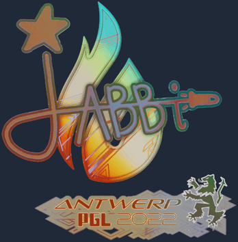 Sticker | jabbi (holográfica) | Amberes 2022