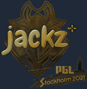 Sticker | JACKZ (dorada) | Estocolmo 2021