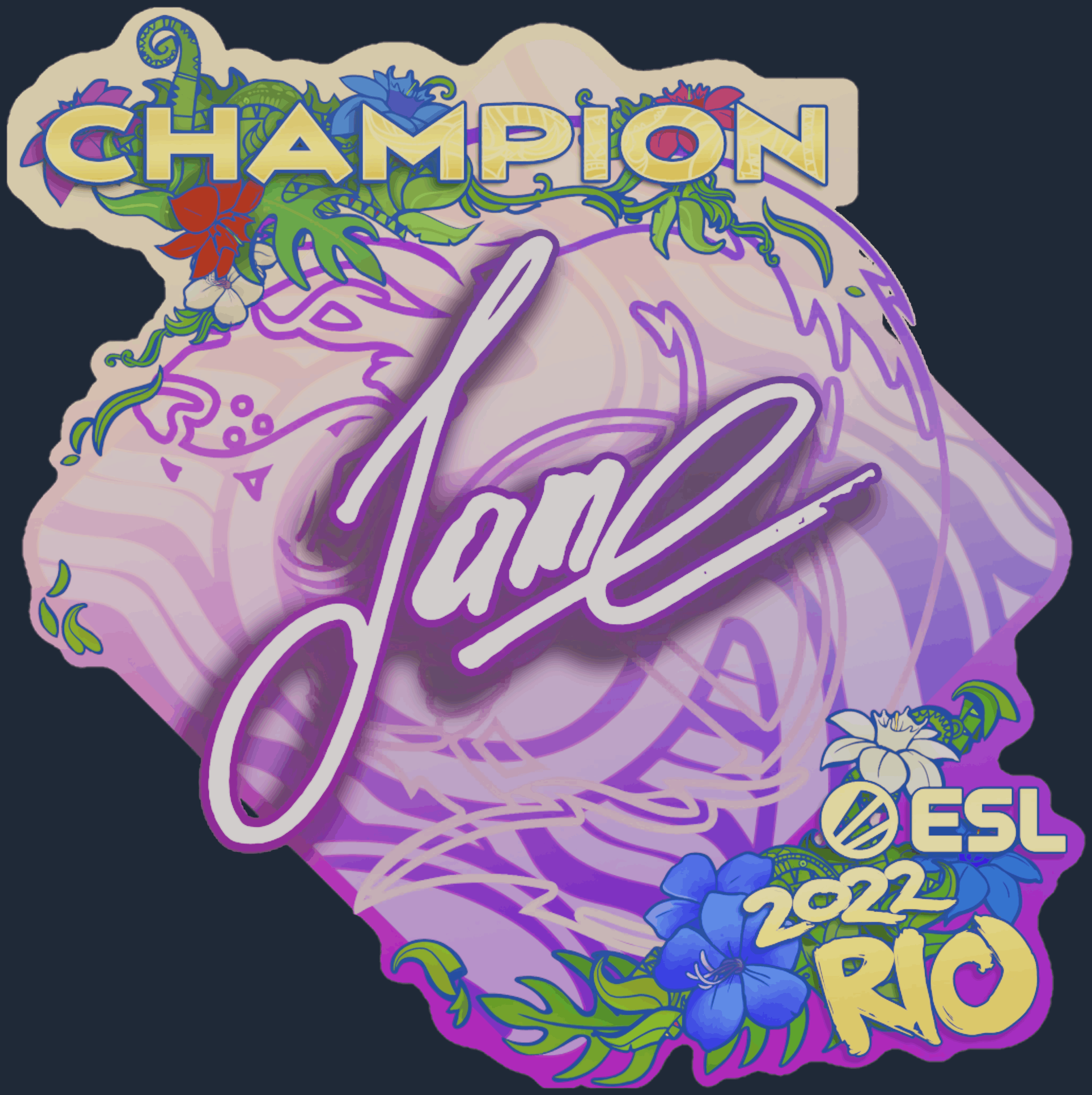 Sticker | Jame (Champion) | Rio 2022