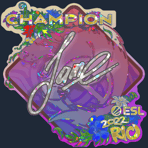 Sticker | Jame (Glitter, Champion) | Rio 2022
