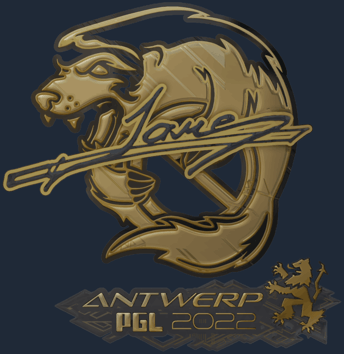Sticker | Jame (Gold) | Antwerp 2022