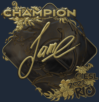 Sticker | Jame (oro, campeón) | Río 2022