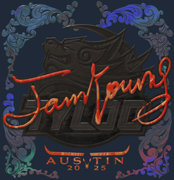 Sticker | JamYoung (holográfica) | Austin 2025